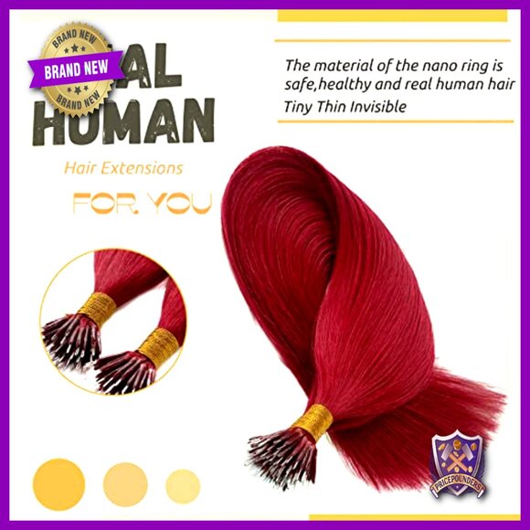18 Inch Nano Tip Human Hair Extensions 100% Remy 50g Volume main image 6